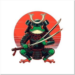 Samurai Warrior Frog Posters and Art